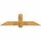 Ekena Millwork Eugene Rough Sawn Timber Gable Bracket, Western Red Cedar, 60"W x 17"H x 2"D x 6"F, 7/12 Pitch GBW060X17X0206EUG00RWR - alternate 1